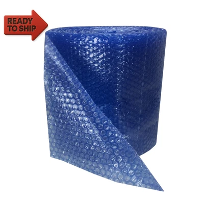 Starboxes Small Bubble Blue Wrap - 60' X 12" Wide Perforated Every 12" - Image 1 of 4