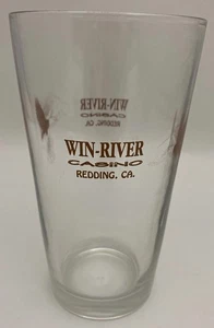 Win-River Casino Redding, California 5 3/4 Inch Drink Glass - Picture 1 of 7
