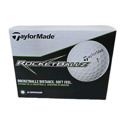 Paquete de regalo de 36 pelotas de golf Taylormade Rocketballz sensación suave larga distancia 60 Comp Foto 1 de 4