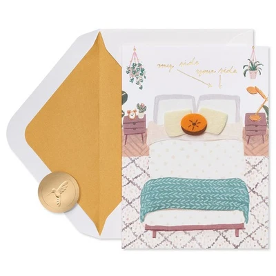 Papyrus Romantic Anniversary Card Close To You Is My Favorite Place 5X7 Inches - Image 1 of 4