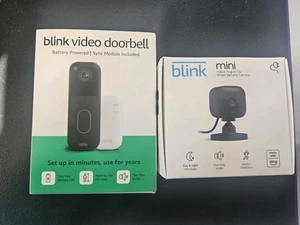 Blink Video Doorbell + Blink Mini 2 Doorbell Camera Set Up - Picture 1 of 4