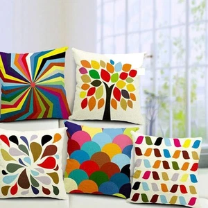 Jute Cushions Cover (Pack of 5, 40 cm*40 cm, Peach) - Picture 1 of 4