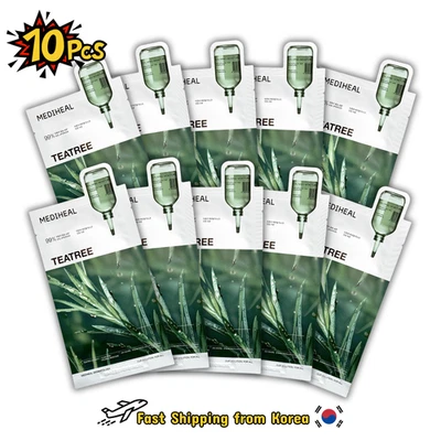 MEDIHEAL Tea Tree Calming Moisture Essential Mask Sheet 24mlx 10 Pcs from Korea - Image 1 of 4
