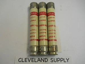 GOULD SHAWMUT TRSR 3-2/10 TRI ONIC FUSES 3-2/10A 600V (SET OF 3) NEW NO BOX - Picture 1 of 2