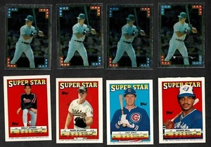 Pegatina Topps MLB Foil AS 1988 #156 Yankees Mattingly 4 respaldos S/Star diferentes - Imagen 1 de 1