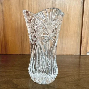 Cristal D'Arques Heavy Vincennes Cut Lead Crystal Vase JG Durand France 6 1/2in - Picture 1 of 9