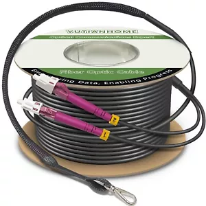 656ft/200m 5.0 mm Industrial TPU OM4 Fiber LC /PC Outdoor Armored Fiber Patch - Picture 1 of 8