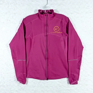 Nike Jacket Womens XS Pink Livestrong Dri Fit Track Running Full Zip 416336-694 - Picture 1 of 11