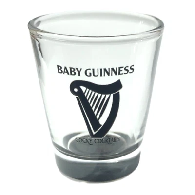 Baby Guinness Clear Shot Glasses - Pack of 4 - 50 ml - Image 1 of 4