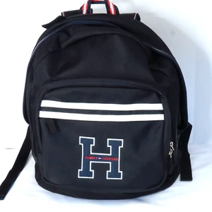 Vintage Tommy Hilfiger Big Logo Collegiate Spell Out Color Backpack Book Bag - Picture 1 of 7