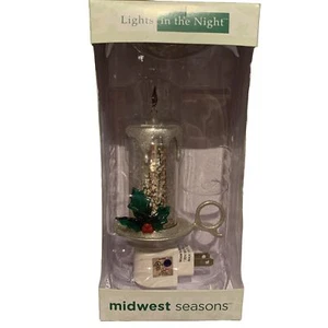 Midwest CBK NIGHT LIGHT plug in christmas flickering Candle - Picture 1 of 6