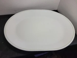 Corelle white Platter with light green stripe - Picture 1 of 2