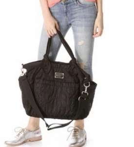 Marc Jacobs Preppy Eli’s-A Baby Black Nylon Diaper Bag.- Missing Strap - Picture 1 of 14