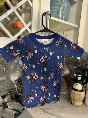 Pijama Hannah Anderson Capitán América Marvel Cómics Talla 5 Pj Algodón Orgánico Foto 1 de 4