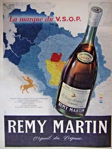 PUBLICITÉ 1956 REMY MARTIN LA MARQUE DU VSOP FINE CHAMPAGNE ORGUEIL DU COGNAC - Picture 1 of 1