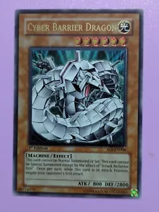 Cyber Barrier Dragon SOI-EN006 1st Edition Ultimate Rare Yugioh Card - Picture 1 of 3