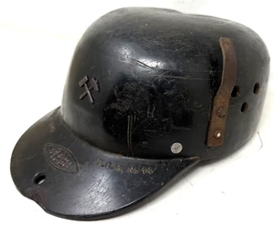 Bergbau Helm Stabi Bergbauhelm D.R.G.M Nr. 14 SEHR ALT !!! - Picture 1 of 10