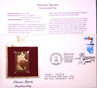 Snowboarding - Xtreme Sports - timbres répliques dorés 22 carats - répliques or