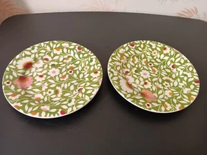 Set Of 2 Spode Kim Parker Home "Emma's Garland Clover" 8" Salad Plates - Picture 1 of 5