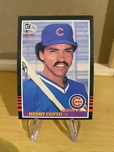 1985 Donruss Baseball Card #411 Henry Cotto Rookie - Picture 1 of 2