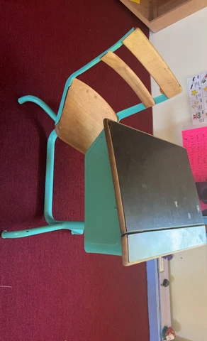 Antique Kids desk Cover