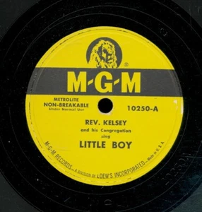 78tk-Black Gospel-MGM 10250-Rev. Kelsey and Lena Phillips (Little Boy) - Picture 1 of 2