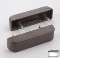 MICART 6600102 REGGIPIANO REGGIMENSOLA IN PLASTICA A 2 CHIODI MARRONE PEZZI 10 - Picture 1 of 1