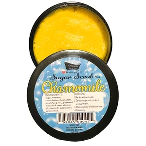 Chamomile Whipped Shea Sugar Scrub Cocoa Butter with Essential Oils 4 oz - Picture 1 of 5
