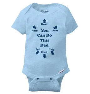 New Dad Funny Father Cute Newborn Outfit Newborn Baby Boy Girl Infant Romper - Picture 1 of 12