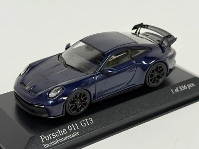 1/43 Minichamps Porsche 911 GT3  from 2020 in Metallic Blue 410 069206 BK176 - Image 1 of 4