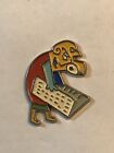 Pin Abstrac Art Red  Yellow Blue Reading Newspaper