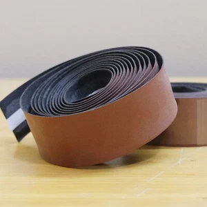 Leather Handlebar Tape / Light Brown Honey / Synthetic Leather Drop Bar RoadBike - Picture 1 of 7
