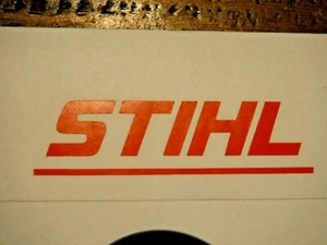 STIHL Orange Custom Chainsaw blower weedeater Lettering Sticker Decal 5/8" x 2.5 - Picture 1 of 8