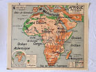 Carte Scolaire Ancienne, Afrique Physique , Armand Collin nº16 , années 50-60