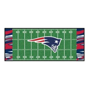 FANMATS Sports Rugs 2.5' x 6' Machine washable New England Football Patterned - Picture 1 of 5