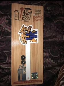 NCAA Kentucky University Wildcats Mail Box Flag Topper Metal 8.5" New SEALED - Picture 1 of 2