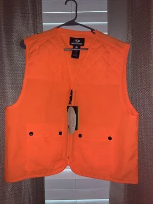 Youth Hunting Safety Vest Mossy Oak Blaze Orange Padded Shoulders Size 18 - Image 1 of 4