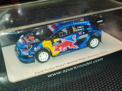 1x Spark S6729 FORD PUMA RALLY 1  Ott Tanak WINNER Rally SWEDEN 2023 1:43 - Immagine 1 di 4