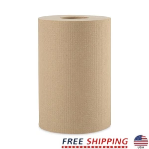 Hardwound Paper Towel Rolls 1-Ply Commercial Hand Drying 12 Rolls No Perfs New - Picture 1 of 6