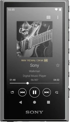 Sony NW-A306 32GB Hi-Res Android DAP MP3 Player – Uncapped Japanese Model, Gray - Image 1 of 4