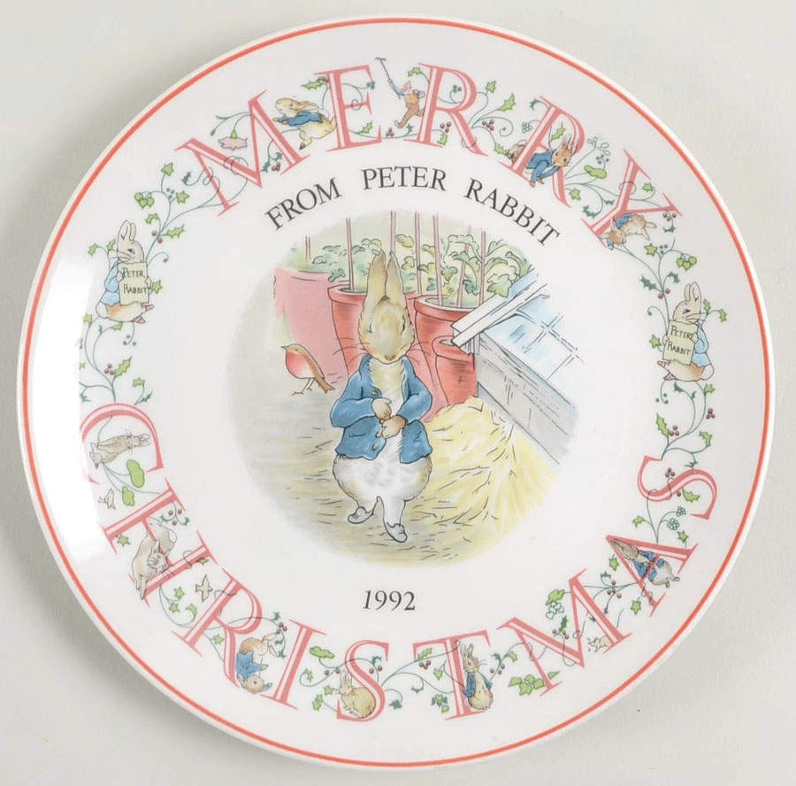 Wedgwood Peter Rabbit - Plato de Navidad 1992 - Peter Rabbit - Sin caja 1185352 Foto 1 de 1