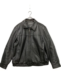 CROFT&BARROW Leather blouson jacket Size: L Black Men - Picture 1 of 5
