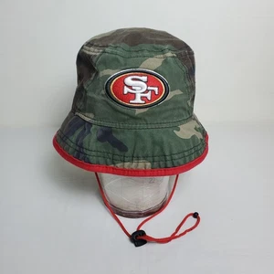 San Francisco 49ers Hat Bucket Mens Large Camo Green Red NFL Football New Era - Picture 1 of 17