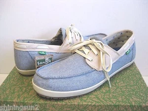 SANUK MORTIMER MEN SHOES BLUE NATURAL US 9 /UK 8.5 /EU 42 /JP 27 - Picture 1 of 5
