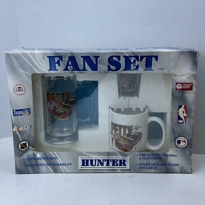 Kyle Petty Hunter Fan Set Cup Mug Shot Glass As Is Nascar Coors Light - Image 1 of 4
