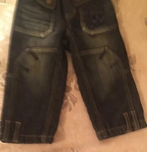 Vintage Gigibebe Jeans Charcoal Tag boot cut slim kids size 2-3 pants Rare New - Picture 1 of 9