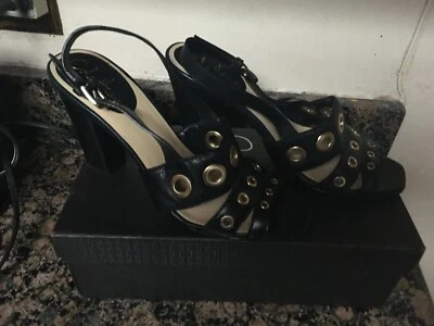 Nuevo Cole Haan NIKEAIR Sandalias Negras Centro Comercial Gótico Coachella Whitney De Colección Y2K 8 Foto 1 de 4