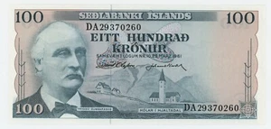 Iceland 100 Kronur L.1961 Pick 44.a UNC Uncirculated Banknote - Picture 1 of 2