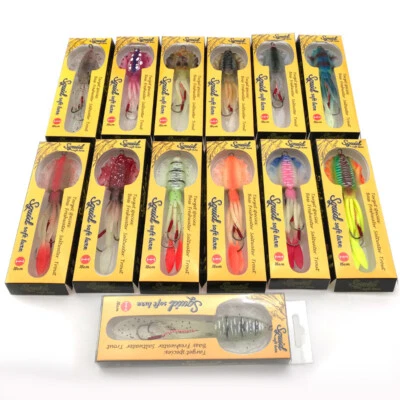 UV Luminoso con Plomo Calamar Cebo Suave Pesca en Mar Profundo Señuelo Cebo Suave 60g-150g Foto 1 de 4