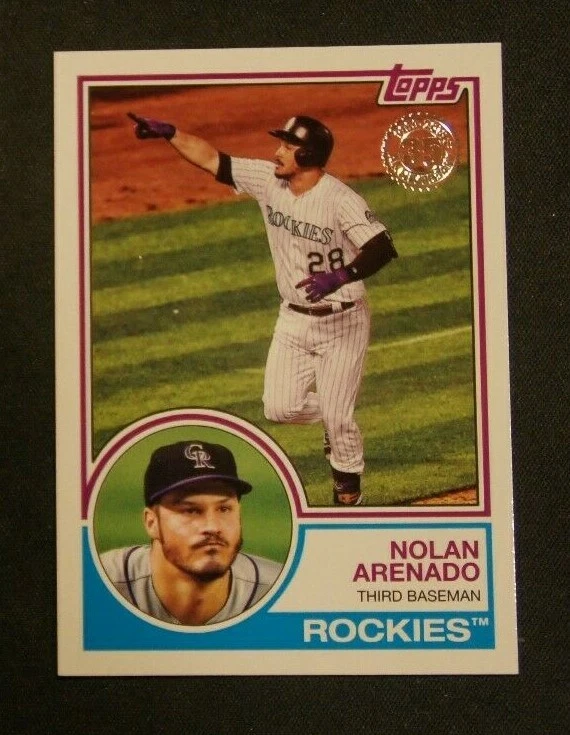 2018 Topps "'1983 Topps Insert" Colorado Rockies - NOLAN ARENADO - Image 1 of 1